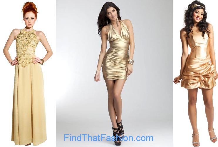 Gold Prom Dresses