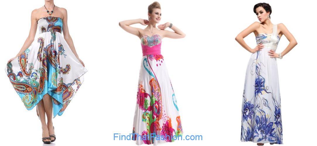 Printed Prom Dresses