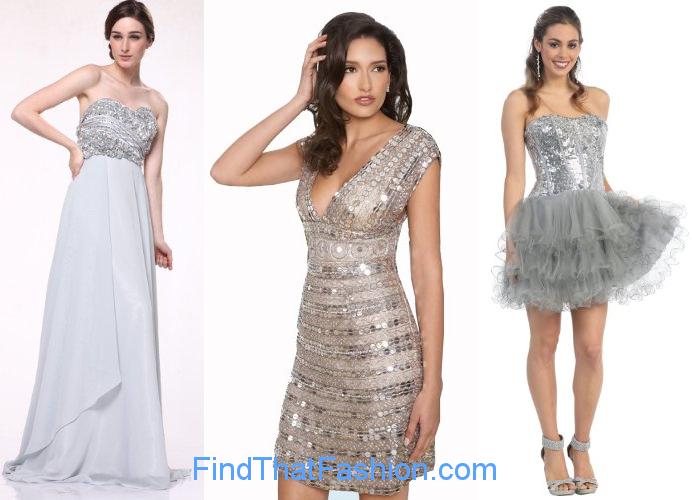 Silver Prom Dresses